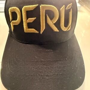 Black and olive green  'PERÚ' Cap